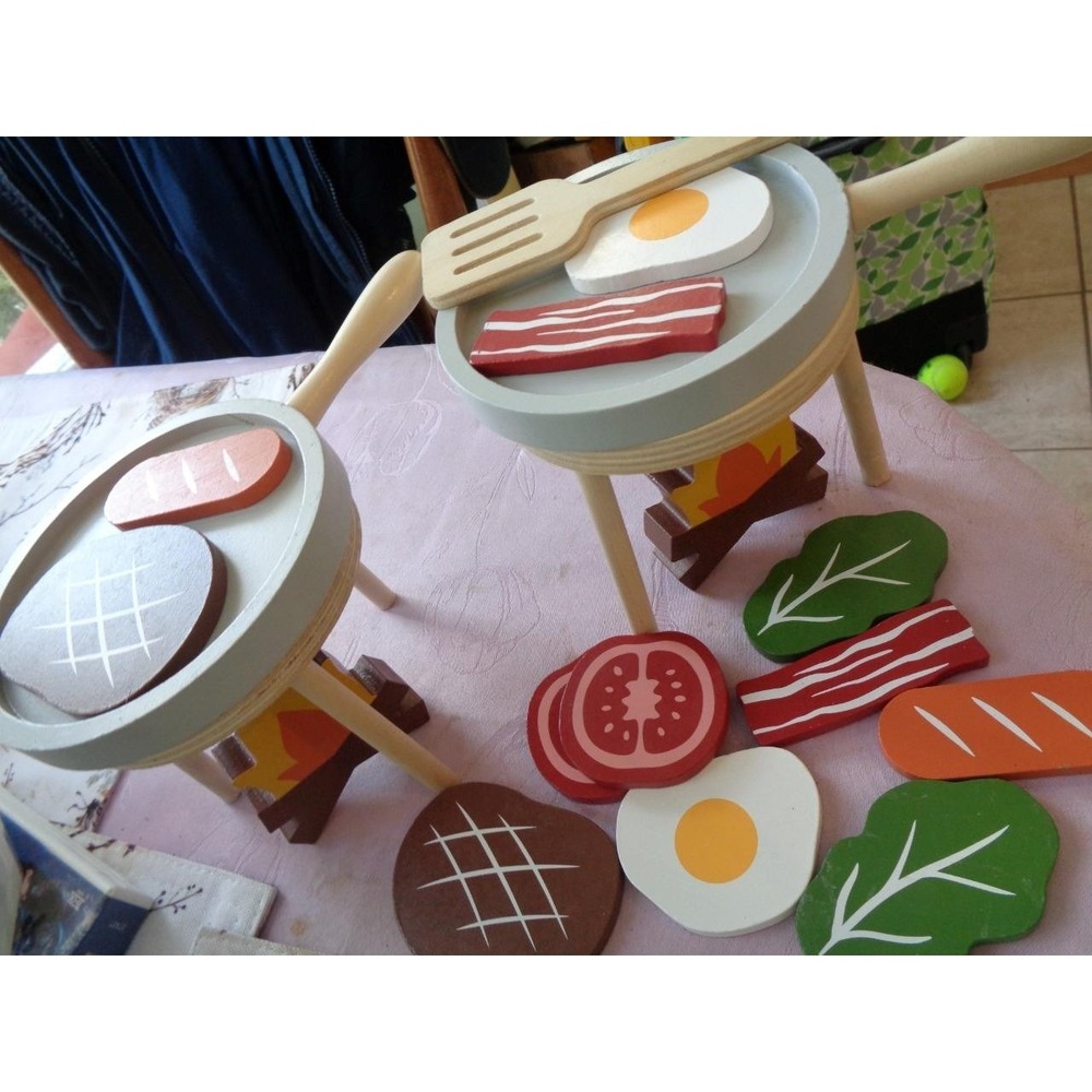 Target Bullseye's Playground Wooden Toy Food Camping BBQ Grill